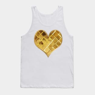 Heart - golden glitz Tank Top